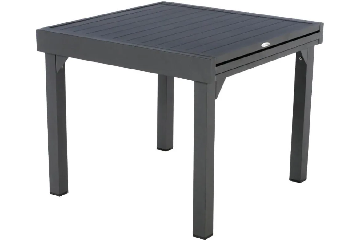 TABLE PIAZZA EXTENSIBLE ALUMINIUM GRAPHITE 8 PLACES