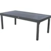 TABLE PIAZZA EXTENSIBLE ALUMINIUM GRAPHITE 12 PLACES