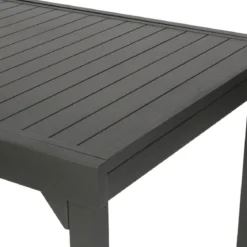 TABLE PIAZZA EXTENSIBLE ALUMINIUM GRAPHITE 12 PLACES