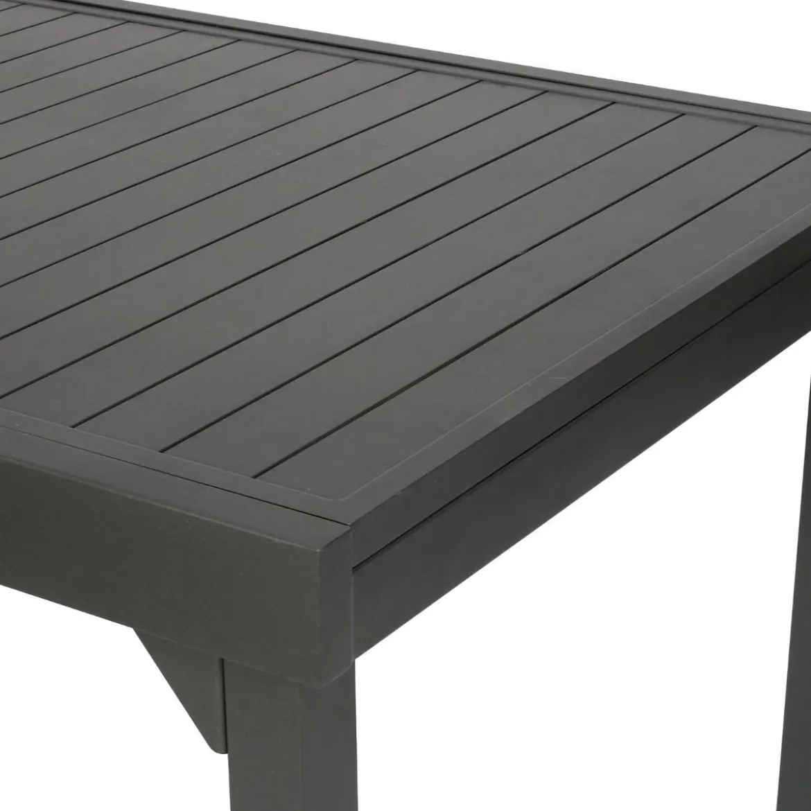 TABLE PIAZZA EXTENSIBLE ALUMINIUM GRAPHITE 12 PLACES
