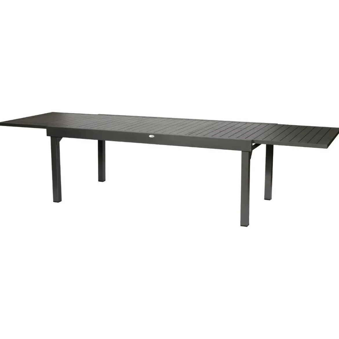 TABLE PIAZZA EXTENSIBLE ALUMINIUM GRAPHITE 12 PLACES