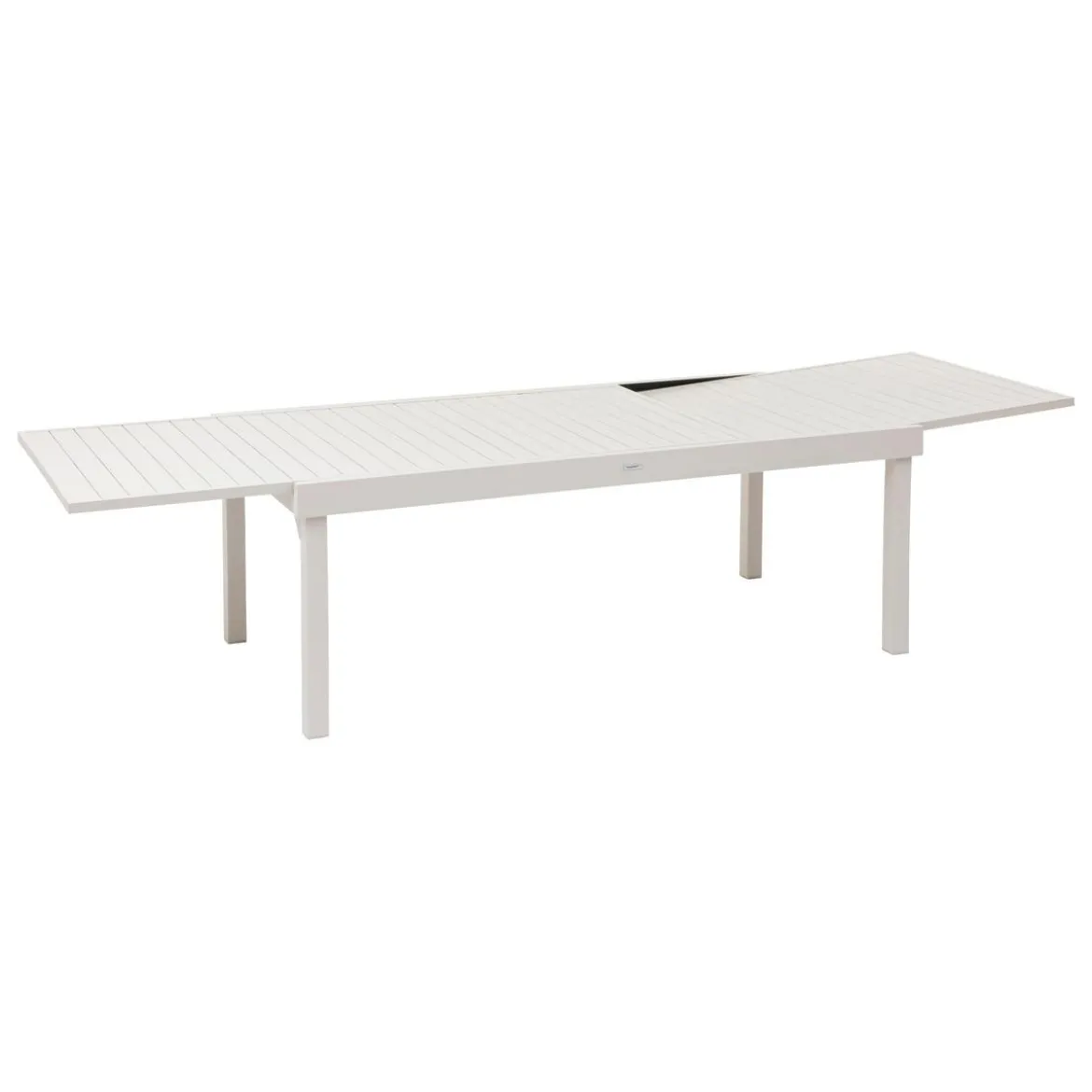 TABLE PIAZZA EXTENSIBLE ALUMINIUM ARGILE 12 PLACES