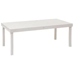 TABLE PIAZZA EXTENSIBLE ALUMINIUM ARGILE 12 PLACES