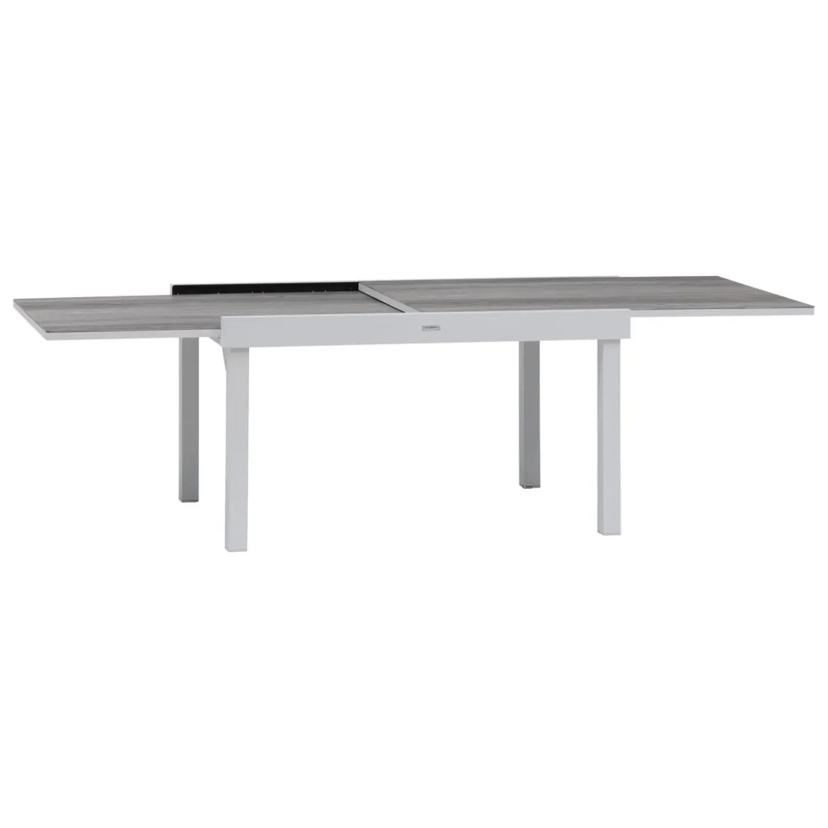 TABLE PIAZZA EXTENSIBLE ALUMINIUM SMOKE 10 PLACES