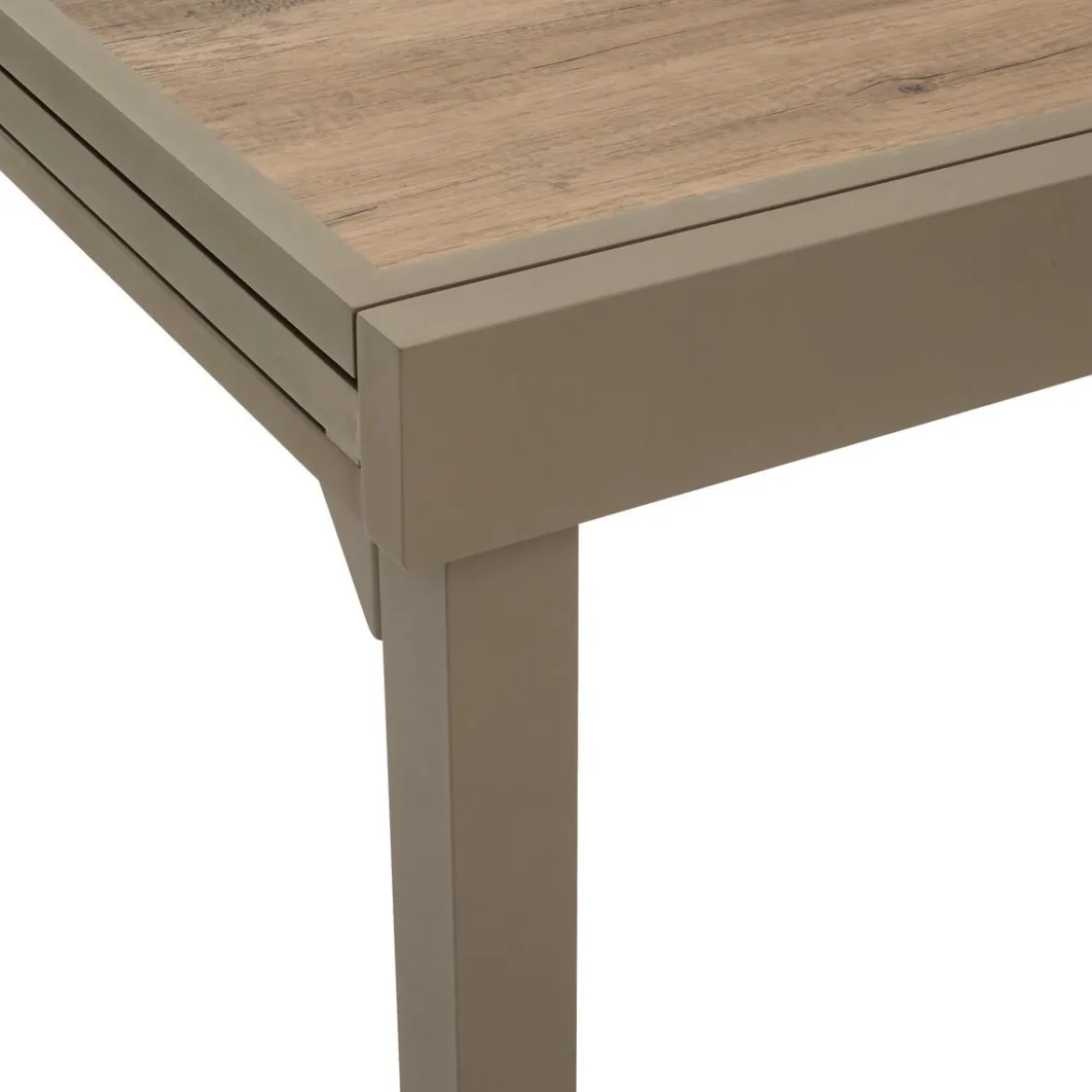 TABLE PIAZZA EXTENSIBLE VERRE IMPRIME CAFE 12 PLACES