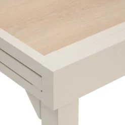 TABLE PIAZZA EXTENSIBLE VERRE IMPRIME ARGILE 8 PLACES