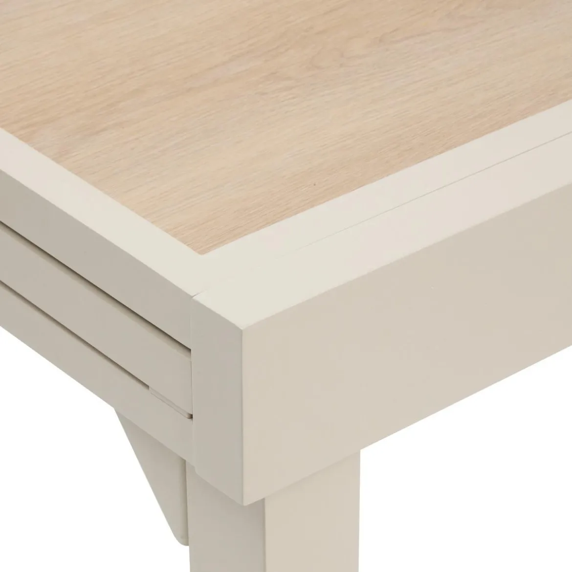 TABLE PIAZZA EXTENSIBLE VERRE IMPRIME ARGILE 8 PLACES