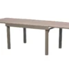TABLE PIAZZA EXTENSIBLE VERRE IMPRIME CAFE 10 PLACES