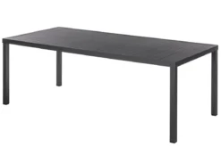 TABLE PIAZZA FIXE RECTANGLE ALUMINIUM GRAPHITE 8 PLACES
