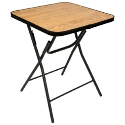 TABLE PLIANTE METAL MELAMINE D.60X60CM