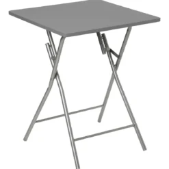 TABLE PLIANTE 60X60CM GRIS