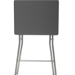 TABLE PLIANTE 48X38CM GRIS H.64CM