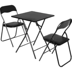 TABLE PLIANTE 60X60CM NOIR