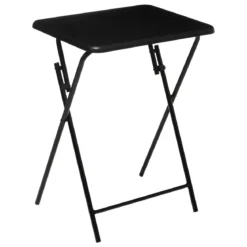 TABLE PLIANTE 48X38CM NOIR H.64CM