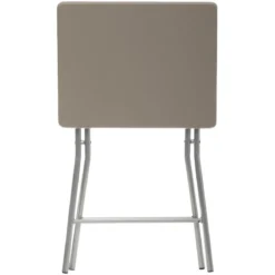 TABLE PLIANTE 48X38CM TAUPE H.64CM