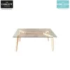 TABLE RECTANGULAIRE EN VERRE 90X60X45CM M1