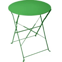 TABLE RONDE PLIANTE CAMARGUE VERT OLIVE