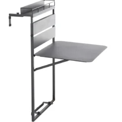 TABLETTE FIRA ALUMINIUM PLIANTE GRAPHITE 2 PLACES
