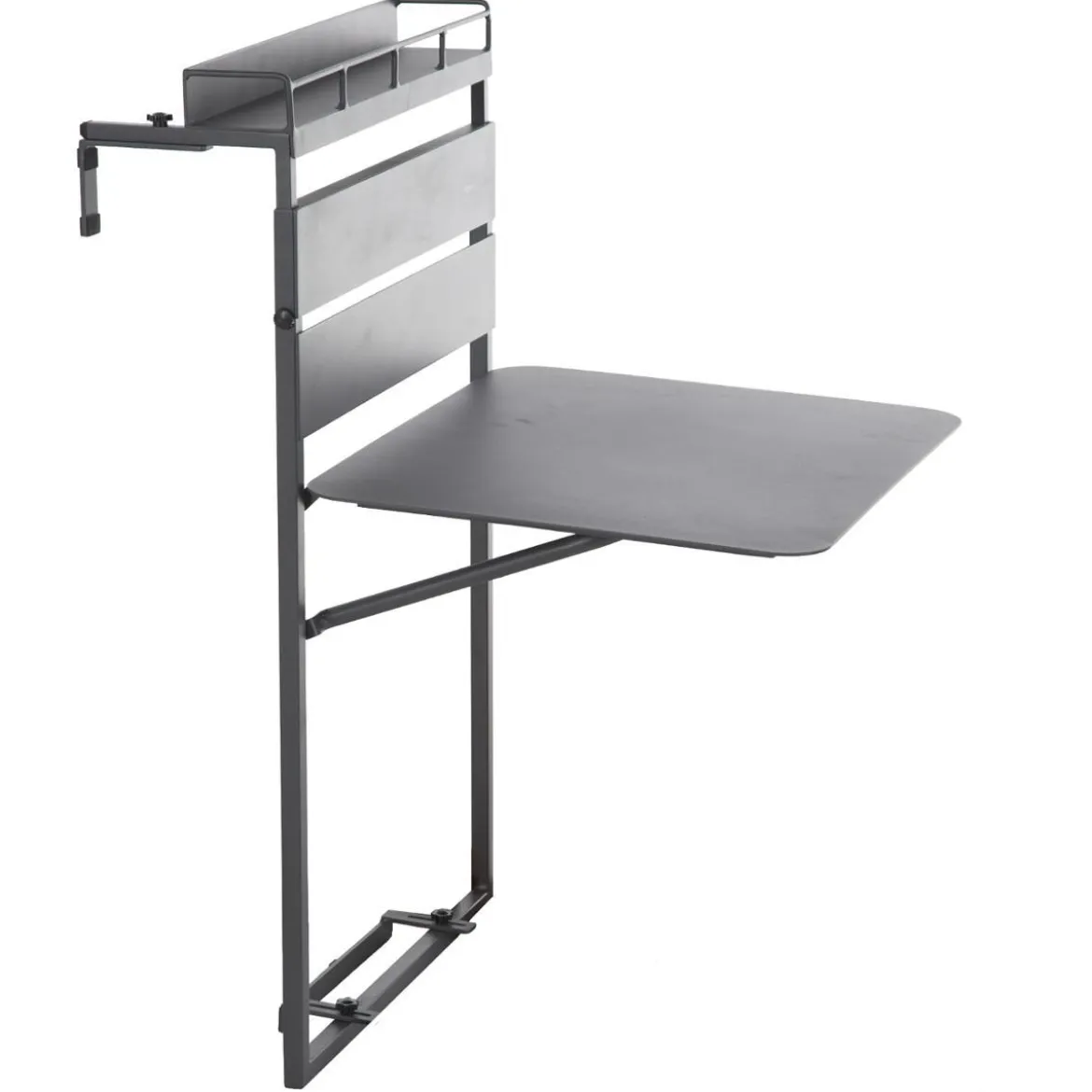 TABLETTE FIRA ALUMINIUM PLIANTE GRAPHITE 2 PLACES