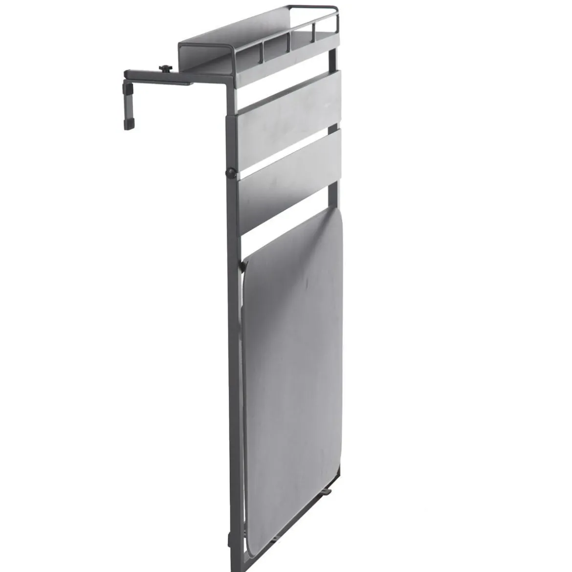 TABLETTE FIRA ALUMINIUM PLIANTE GRAPHITE 2 PLACES