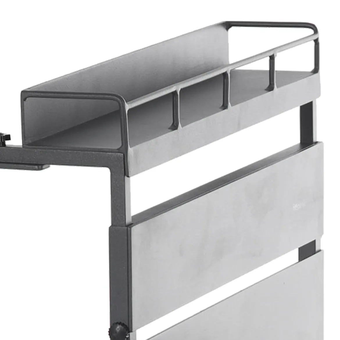 TABLETTE FIRA ALUMINIUM PLIANTE GRAPHITE 2 PLACES