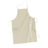 TABLIER ET POCHE 60X84CM COTON UNI BRODE CUISTOT LIN