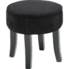 TABOURET ADRIEL VELOURS NOIR