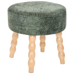 TABOURET APPOINT CHENILLE SPOLO CEDRE