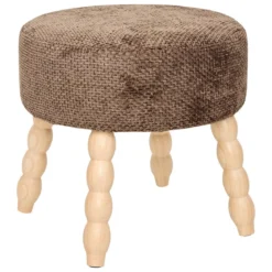 TABOURET APPOINT CHENILLE SPOLO TONKA