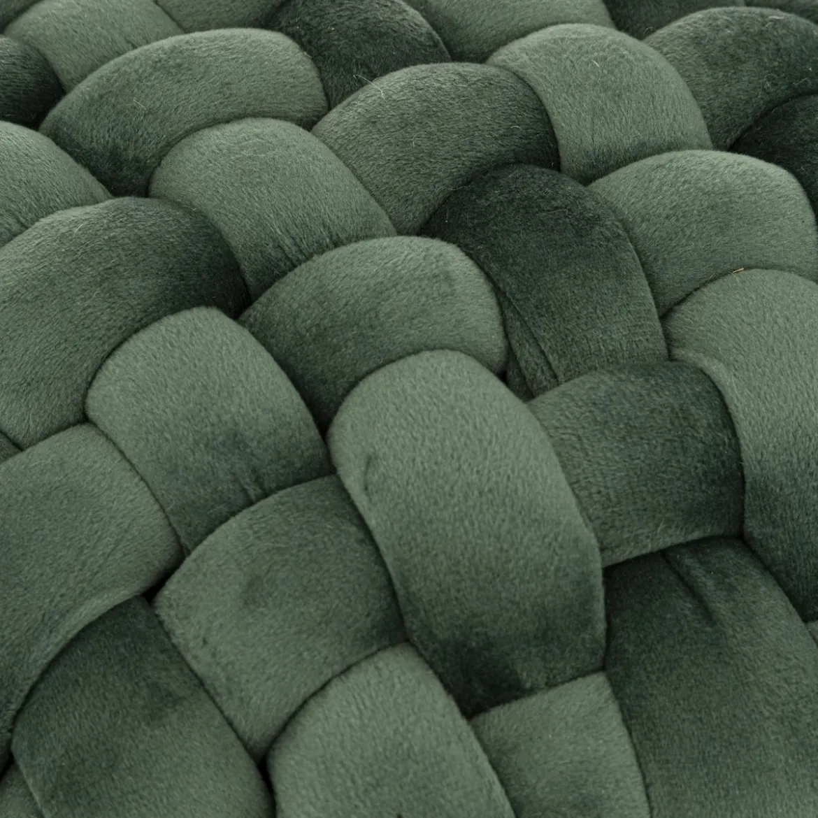 TABOURET APPOINT TRICOT VELOURS AKEMI JADE