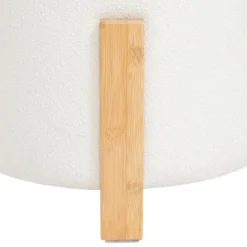 TABOURET D APPOINT BOUCLETTE BANSA BLANC