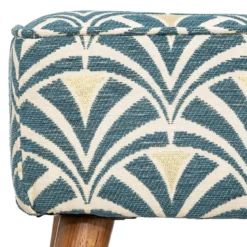 TABOURET D APPOINT CHIARA BLEU ET BLANC