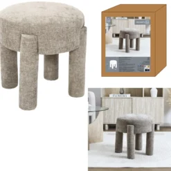 TABOURET GM EMILIA TAUPE