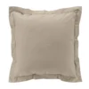 TAIE OREILLER 63X63CM PERCALE UNI 78 FILS SABLE