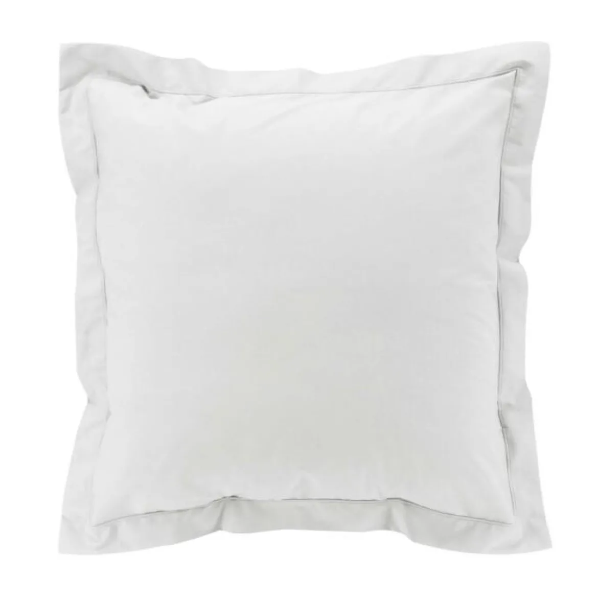TAIE OREILLER 63X63CM PERCALE UNI 78 FILS BLANC