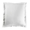 TAIE OREILLER 63X63CM UNI 57 FILS LINA BLANC