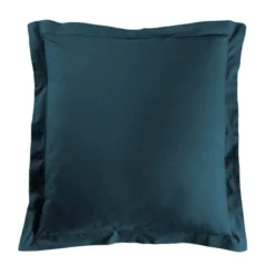 TAIE OREILLER 63X63CM UNI 57 FILS LINA BLEU