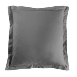 TAIE OREILLER 63X63CM UNI 57 FILS LINA ANTHRACITE