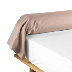 TAIE TRAVERSIN 85X185CM UNI 57 FILS LINA ROSE