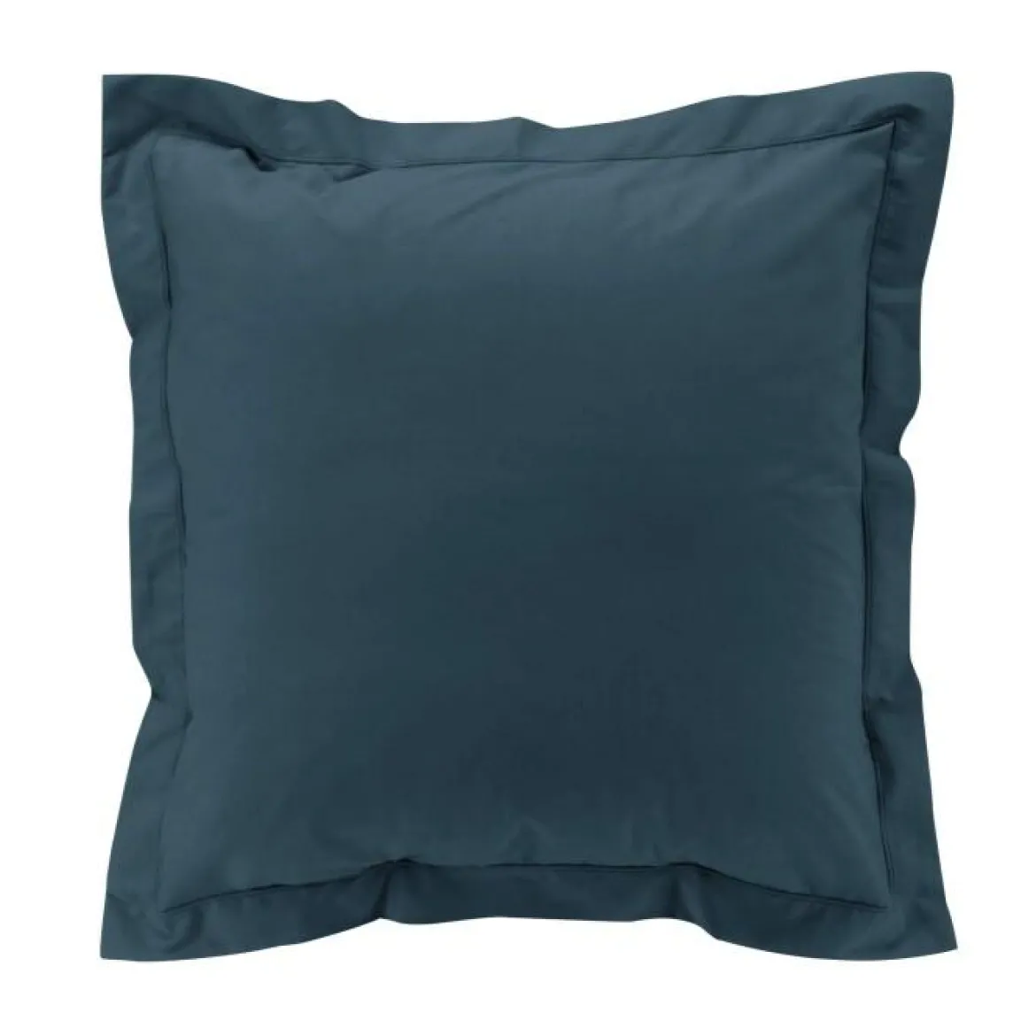 TAIE OREILLER 63X63CM PERCALE UNI 78 FILS BLEU NUIT