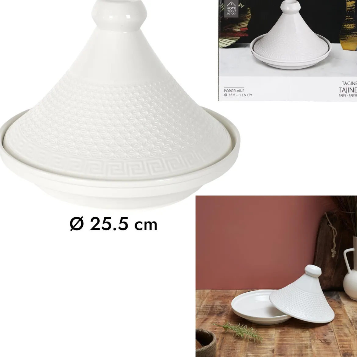 TAJINE PRESENTATION CERAMIQUE D.25.5CM