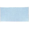TAPIS ASUNCION ASPECT MAILLE 45X90CM BLEU CLAIR