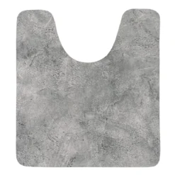 TAPIS CONTOUR WC ABSORBANT SOUPLE NATURE BRUTE 45X50CM
