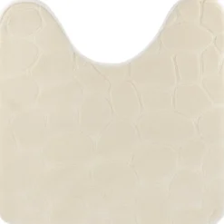 TAPIS CONTOUR WC MEMOIRE DE FORME GALET 45X50CM NATUREL