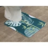 TAPIS CONTOUR WC MICROFIBRE IMPRIME 45X50CM SAGANO