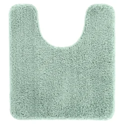TAPIS CONTOUR WC MICROFIBRE 45X50CM VERT EUCALYPTUS