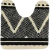 TAPIS CONTOUR WC MICROFIBRE IMPRIME 45X50CM TRIBAL LODGE