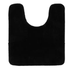 TAPIS CONTOUR WC 45X50CM DESSOUS LATEX NOIR