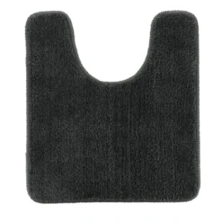 TAPIS CONTOUR WC 45X50CM DESSOUS LATEX GRIS FONCE