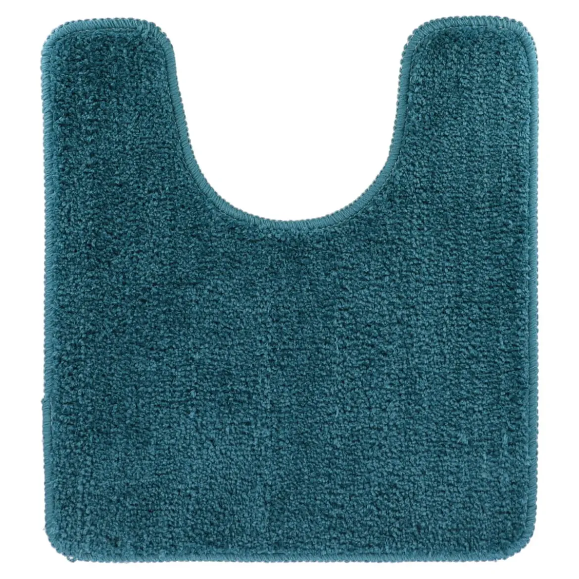 TAPIS CONTOUR WC 45X50CM DESSOUS LATEX BLEU CANARD